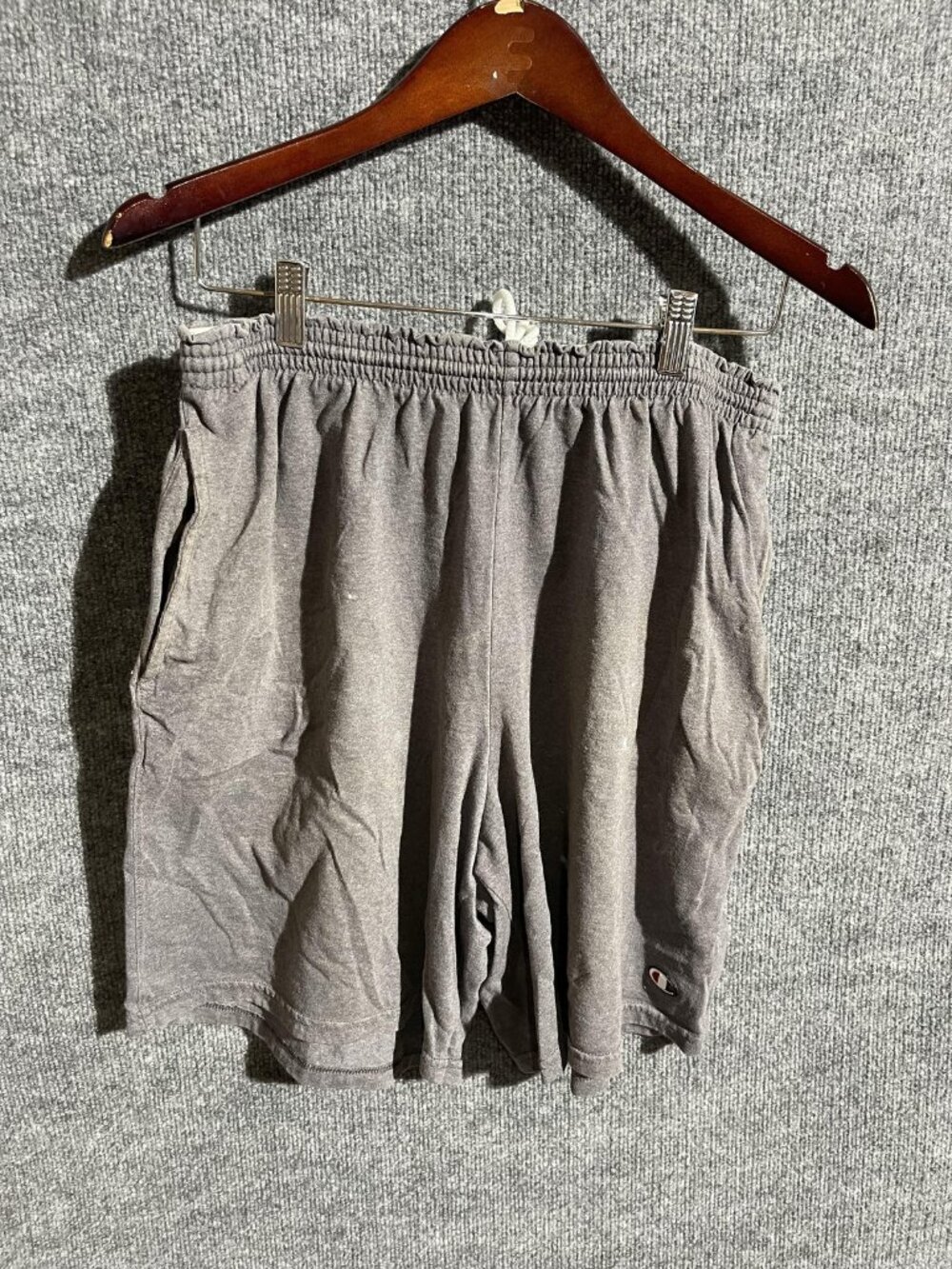 Champion Shorts Mens XL Gray Athletic Lounge Elastic Waist Drawstring Pockets